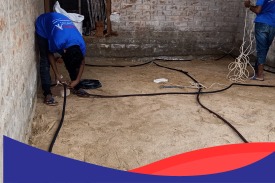 Underground Pipe Termite Treatment Process